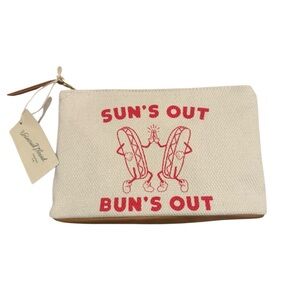 “Suns out buns out” pouch